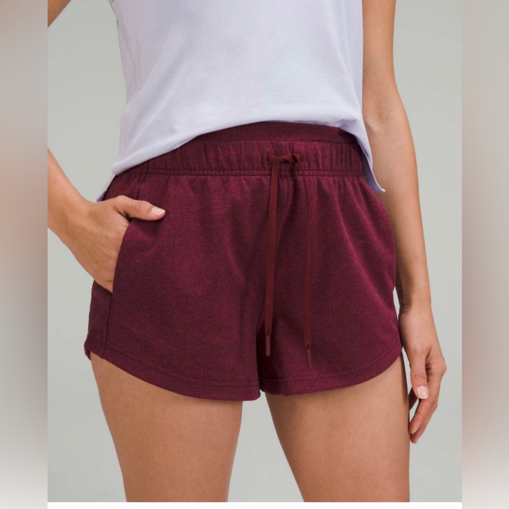 Lululemon Inner Glow Shorts | Red Merlot | Size 6